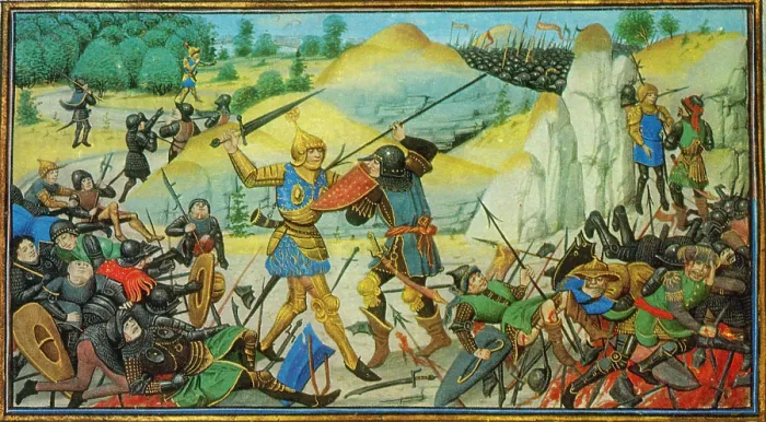 Framed Print : Death of Roland, Battle of Roncevaux Pass, 788 Framed Print : Death of Roland, Battle of Roncevaux Pass, 788