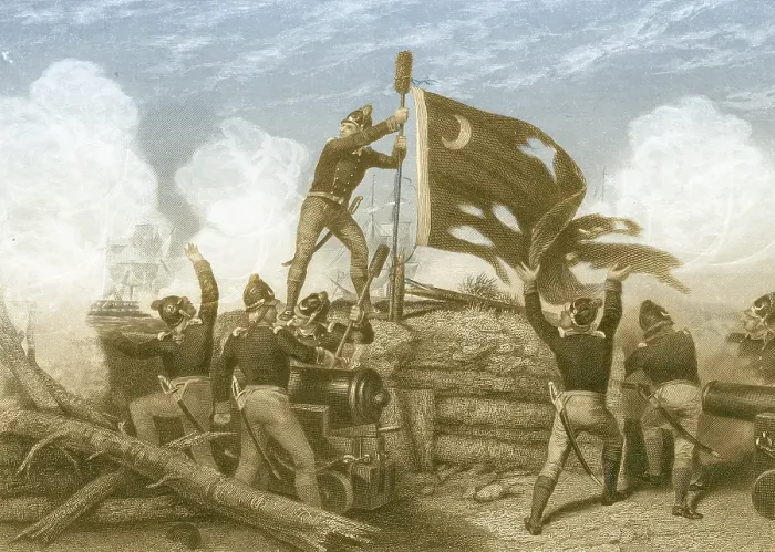 Framed Print : Defense of Fort Moultrie, 1776 Framed Print : Defense of Fort Moultrie, 1776