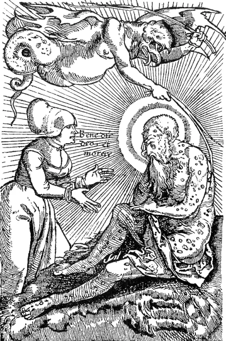 Framed Print : Demon of the Plague, 16th Century