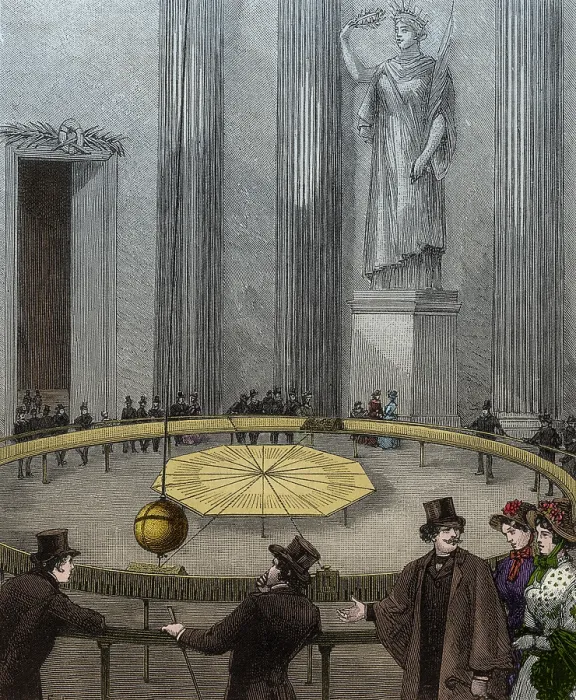 Framed Print : Demonstration of Foucault's Pendulum, 1851