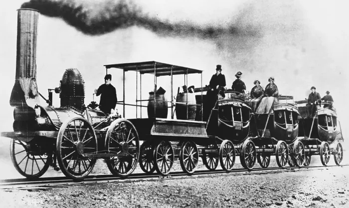 Framed Print : DeWitt Clinton Locomotive, 1830s