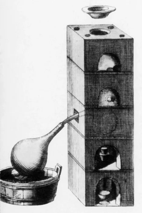 Framed Print : Distillation, Alembic, 18th Century Framed Print : Distillation, Alembic, 18th Century