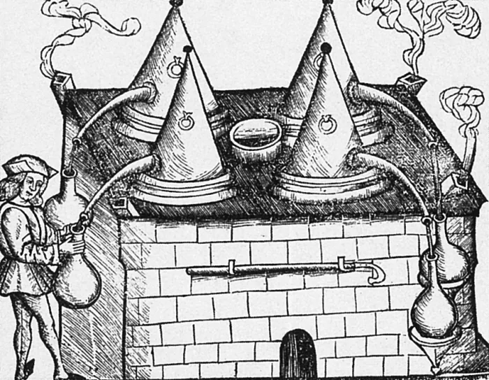 Framed Print : Distillation Furnace, 16th Century Framed Print : Distillation Furnace, 16th Century