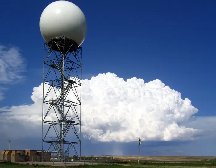 Framed Print : Doppler Radar and Supercell