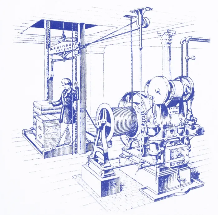 Framed Print : Double Oscillating Steam Engine, 19th Century