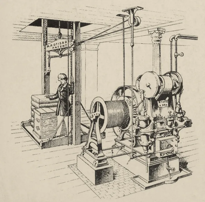 Framed Print : Double Oscillating Steam Engine, 19th Century