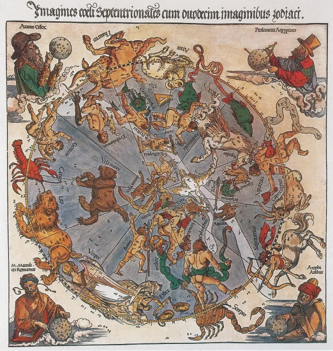 Framed Print : Durer Star Map, 1515 Framed Print : Durer Star Map, 1515