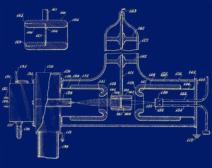 Framed Print : Early Patent for Accelerator, 1937 Framed Print : Early Patent for Accelerator, 1937