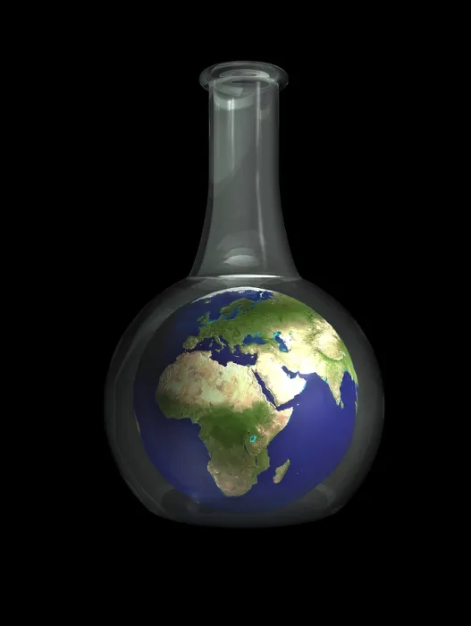 Framed Print : Earth In A Beaker Framed Print : Earth In A Beaker