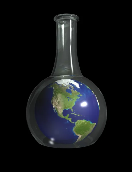 Framed Print : Earth In A Beaker Framed Print : Earth In A Beaker