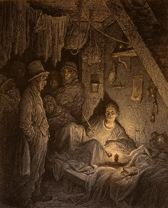 Framed Print : East End Opium Den, 1872