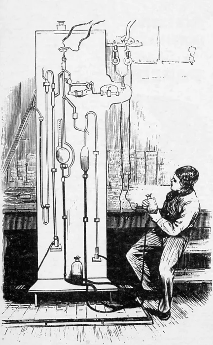 Framed Print : Edison Vacuum Pump, Illustration