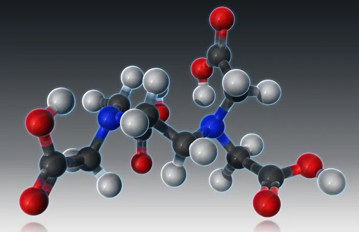 Framed Print : EDTA, Molecular Model Framed Print : EDTA, Molecular Model