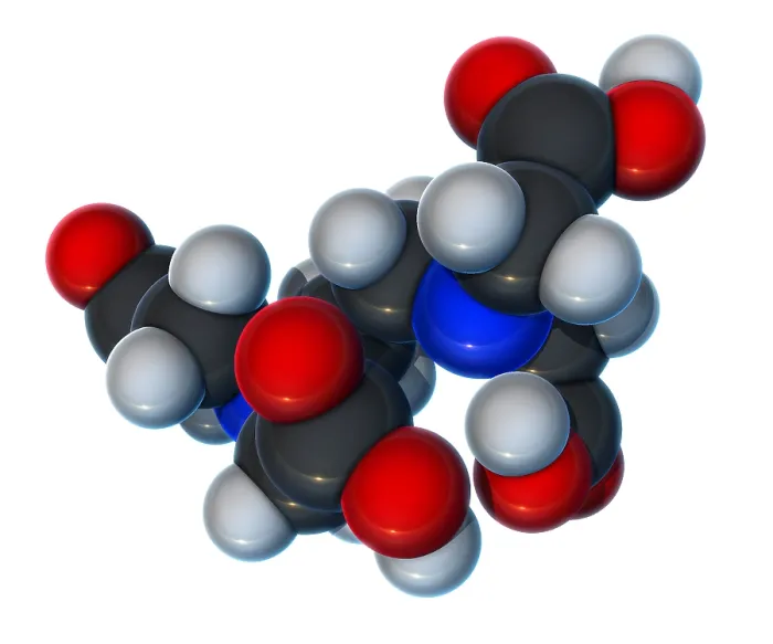 Framed Print : EDTA, Molecular Model
