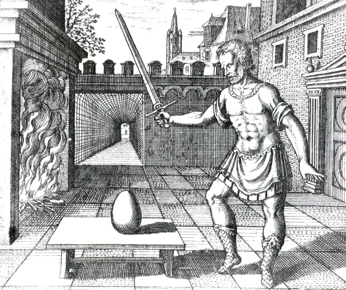 Framed Print : Take An Egg and Smite It With A Fiery Sword, 1617 Framed Print : Take An Egg and Smite It With A Fiery Sword, 1617