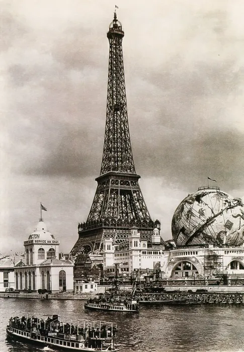 Framed Print : Eiffel Tower, Paris Expo, 1900