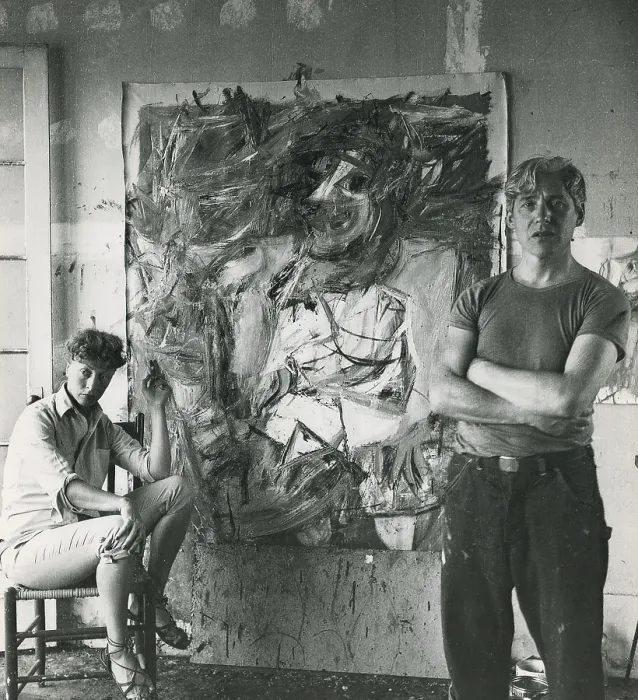 Framed Print : Elaine and Willem de Kooning Framed Print : Elaine and Willem de Kooning
