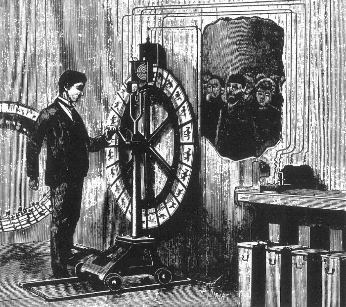 Framed Print : Electrotachyscope, Animated Picture Machine, 1889