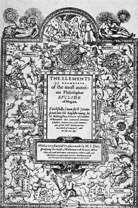 Framed Print : Elements of Geometry, Frontispiece, 16th Century