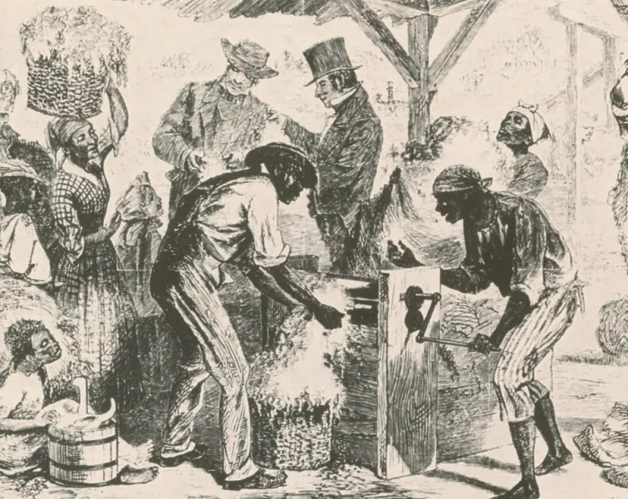 Framed Print : Eli Whitney, Cotton Gin, 1869 Framed Print : Eli Whitney, Cotton Gin, 1869
