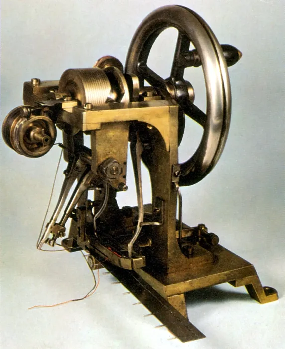 Framed Print : Elias Howe Sewing Machine, 1845