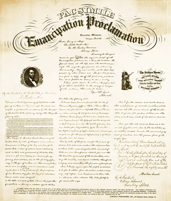 Framed Print : Emancipation Proclamation