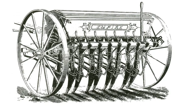 Framed Print : Empire Grain Drill Framed Print : Empire Grain Drill