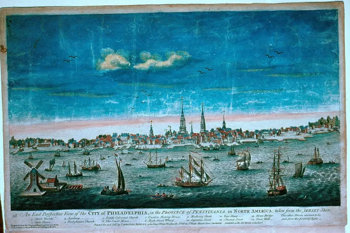 Framed Print : Engraving of Philadelphia, Pennsylvania 1778 Framed Print : Engraving of Philadelphia, Pennsylvania 1778
