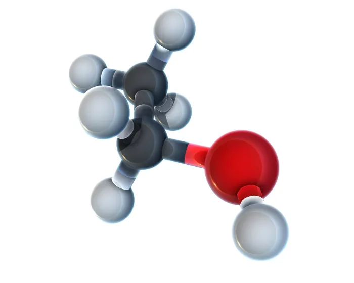 Framed Print : Ethanol Molecular Model Framed Print : Ethanol Molecular Model