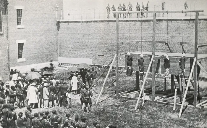 Framed Print : Execution of the Booth Conspirators, 1865