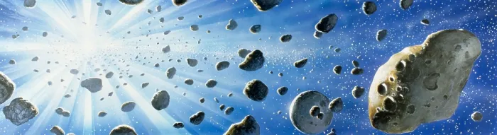 Framed Print : Explosion. Protoplanets around Vega. Artwork of countless rocky bodies Framed Print : Explosion. Protoplanets around Vega. Artwork of countless rocky bodies