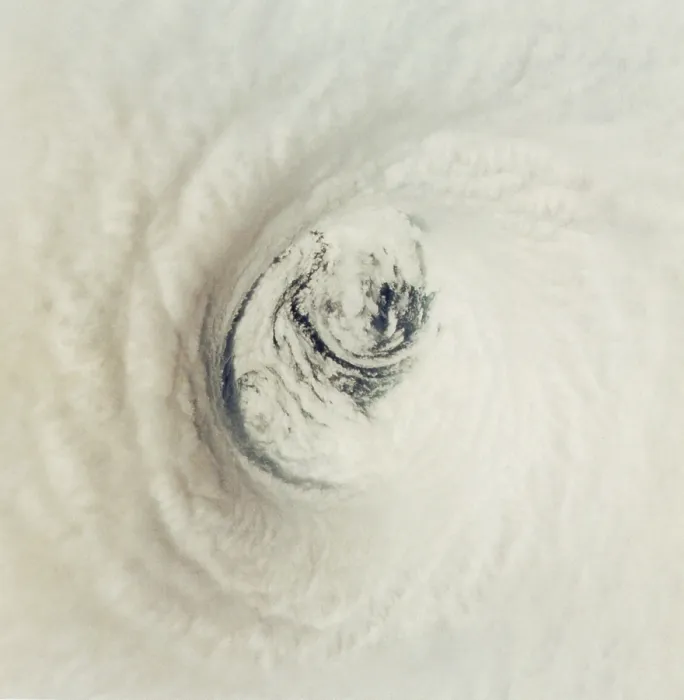 Framed Print : Eye of Hurricane Emilia Framed Print : Eye of Hurricane Emilia