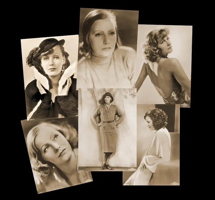 Framed Print : The Many Faces of Greta Garbo, Hollywood Icon