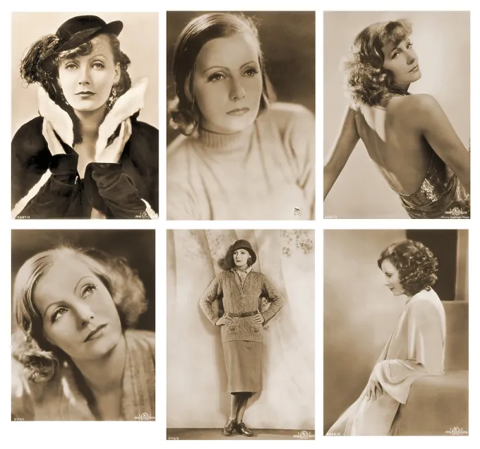 Framed Print : The Many Faces of Greta Garbo, Hollywood Icon