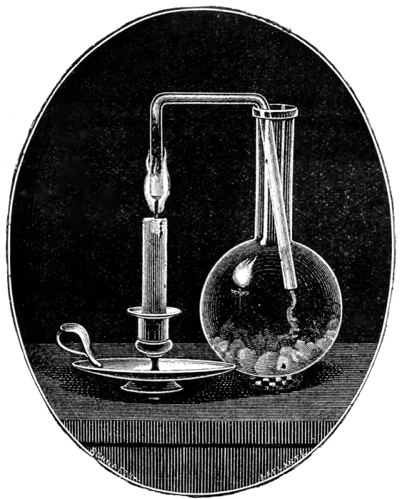 Framed Print : Faraday's Experiment Investigating Candle Flame, 1892 Framed Print : Faraday's Experiment Investigating Candle Flame, 1892