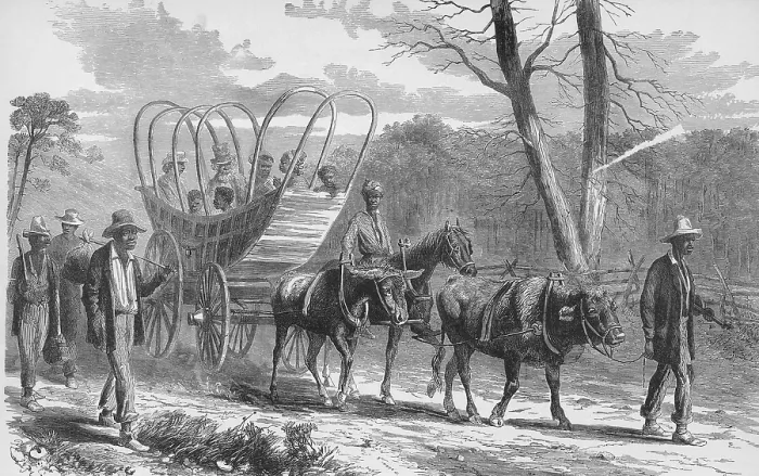 Framed Print : Federal Camp Contraband, 19th Century