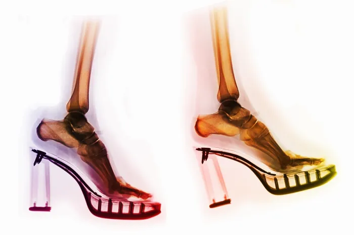Framed Print : Feet in High-Heeled Shoes, X-Rays Framed Print : Feet in High-Heeled Shoes, X-Rays