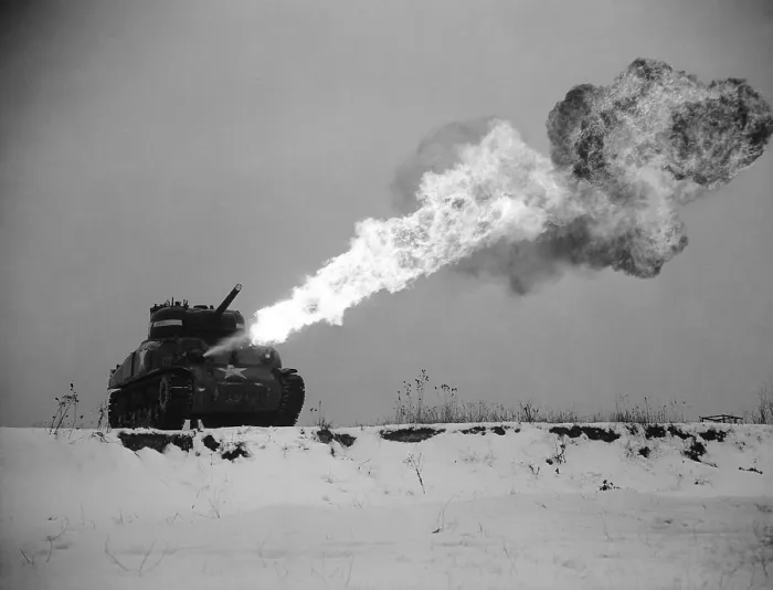 Framed Print : Flame-Throwing Tank Framed Print : Flame-Throwing Tank