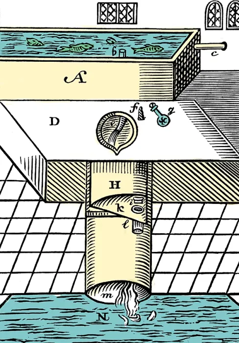 Framed Print : Flush Toilet, 1596 Framed Print : Flush Toilet, 1596