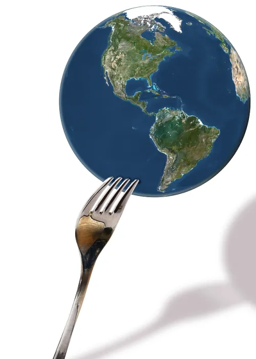Framed Print : Fork and Earth Framed Print : Fork and Earth