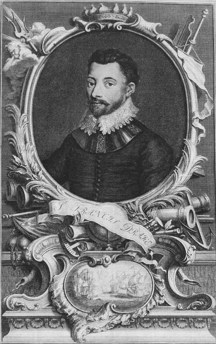Framed Print : Francis Drake, English Explorer