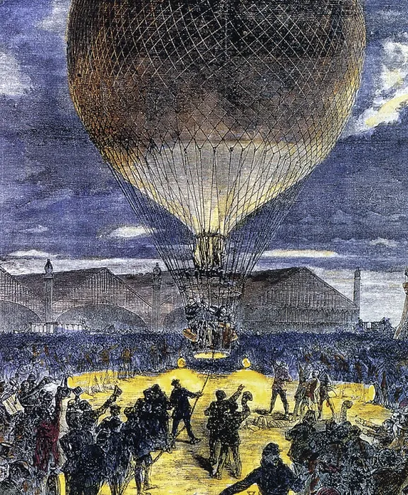 Framed Print : Franco-Prussian War, Hydrogen Balloon Framed Print : Franco-Prussian War, Hydrogen Balloon