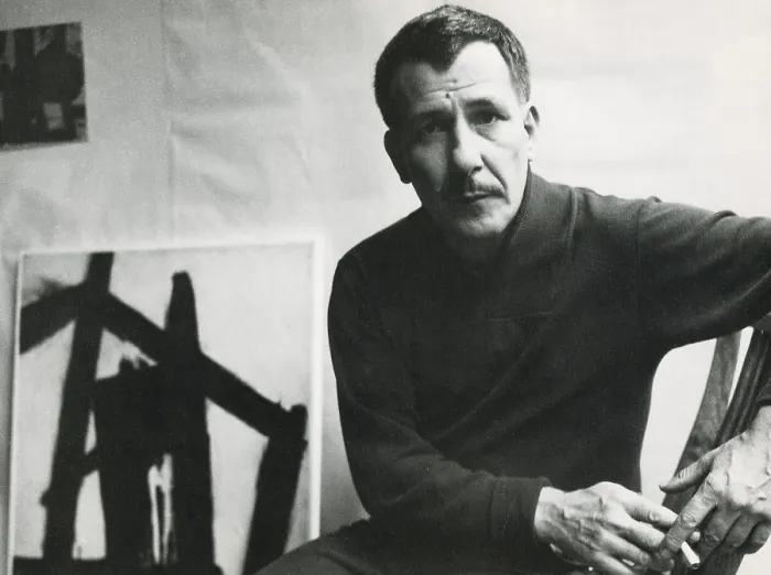Framed Print : Franz Kline, American Abstract Painter
