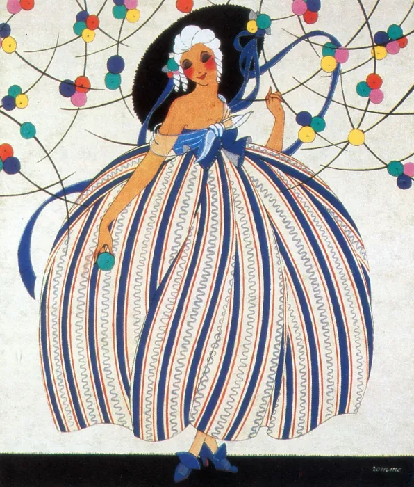 Framed Print : French Fashion, Martha Romme, 1919 Framed Print : French Fashion, Martha Romme, 1919