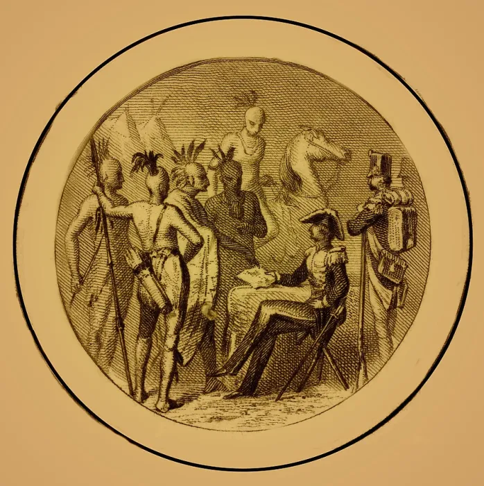 Framed Print : French and Indian War, 18th Century Framed Print : French and Indian War, 18th Century