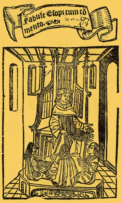 Framed Print : Frontispiece to Aesop's Fables Framed Print : Frontispiece to Aesop's Fables