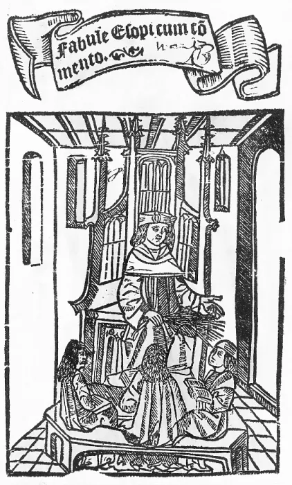 Framed Print : Frontispiece to Aesop's Fables Framed Print : Frontispiece to Aesop's Fables