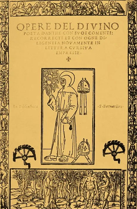 Framed Print : Frontispiece from Dante's Divine Comedy