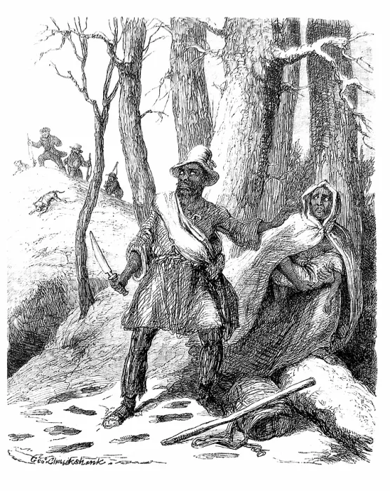 Framed Print : Fugitive Slaves Framed Print : Fugitive Slaves