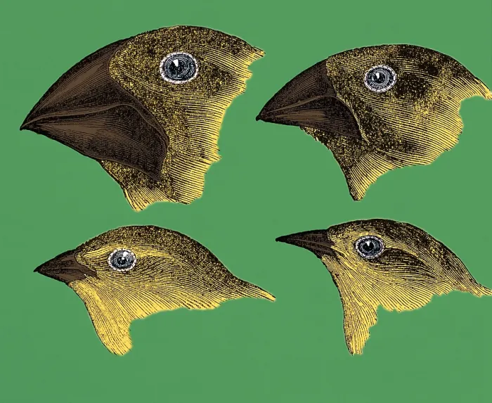 Framed Print : Galapagos Finches
